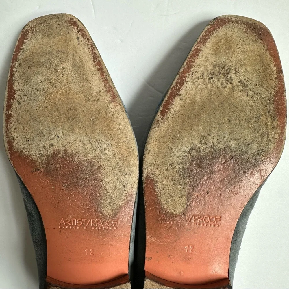 Stubbs & Wootton with Artist Proof Blue Suede Men’s Loafers 12